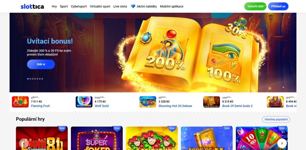 Slottica casino obecné informace